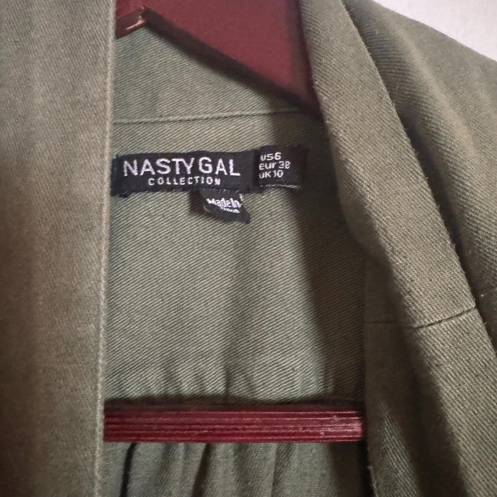 Nasty Gal Olive Utility Jumpsuit - Picture 3 of 7